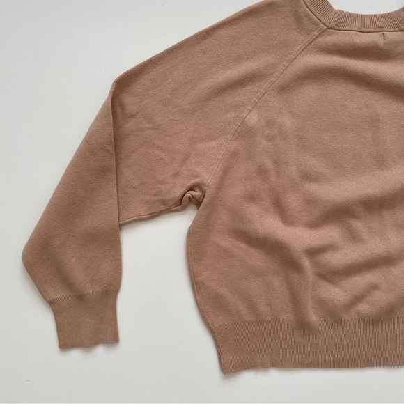 Calvin Klein Jeans Tan Brown Fall Cozy Knit Crew Neck Sweater, Size Medium - Picture 9 of 11